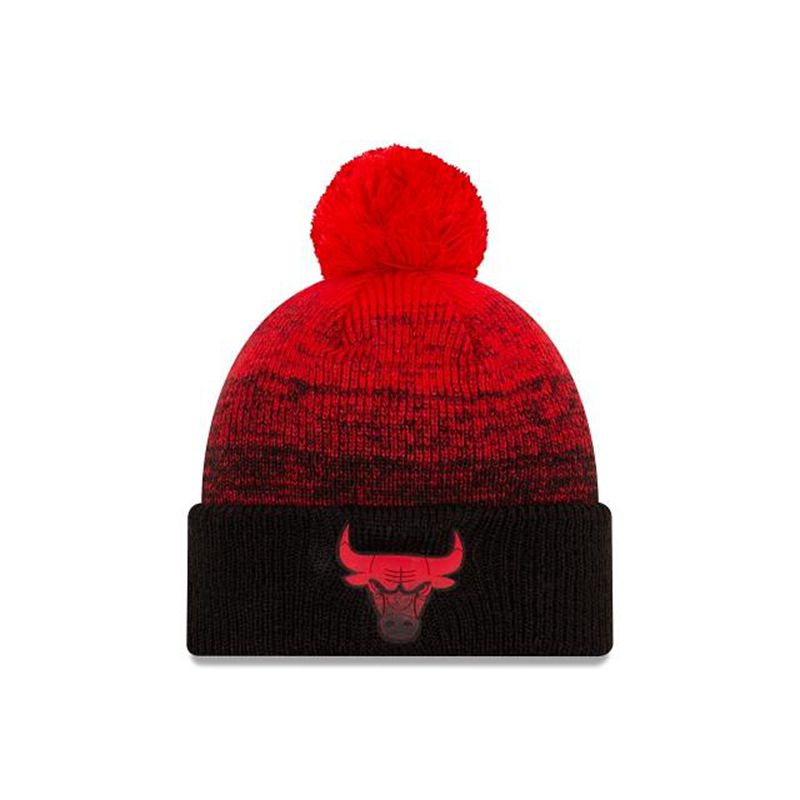 NBA Chicago Bulls Back Half Cuff Knit (RPX2111) - Black New Era Beanies